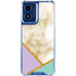 Angled Marble Moto G 5G (2024) Clear Case